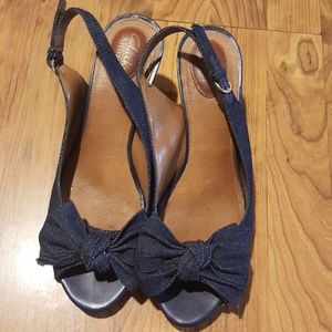 Clark's Denim Wedges